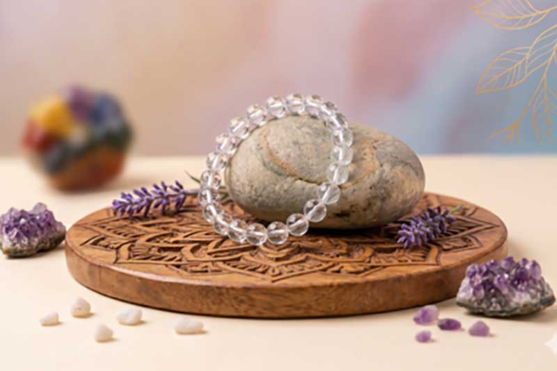Clear Quartz Bracelet - Rock Crystal